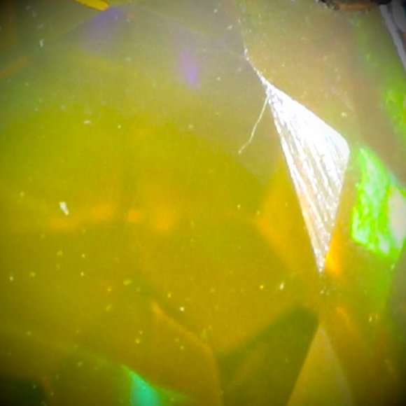 Welo Opal .65ct Platinum Finish Solid Silver Ring - Picture 3 of 7